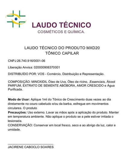 Sérum Capilar MXD20 PAGUE NA ENTREGA (Receba em menos de 24h) ☑️